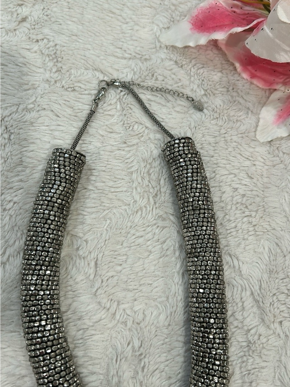 ALDO Women’s Silver Statement Necklace - Picture 7 of 8